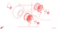 ROUE ARRIERE pour Honda FOURTRAX 520 FOREMAN RUBICON DCT EPS DELUXE de 2023