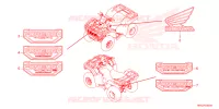 AUTOCOLLANTS pour Honda FOURTRAX 520 FOREMAN 4X4 ES PS de 2023