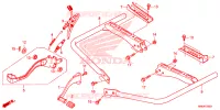 PEDALE   REPOSE PIED pour Honda FOURTRAX 520 RUBICON IRS EPS de 2023