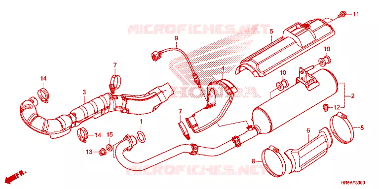 SILENCIEUX D'ECHAPPEMENT Honda ATV 520 FOURTRAX 2023  TRX520FM6P