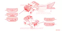 AUTOCOLLANTS pour Honda FOURTRAX 520 FOREMAN 4X4 BASE de 2023