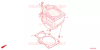 CYLINDRE pour Honda FOURTRAX 520 FOREMAN 4X4 BASE de 2023