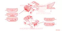 AUTOCOLLANTS pour Honda FOURTRAX 520 FOREMAN 4X4 EPS de 2023