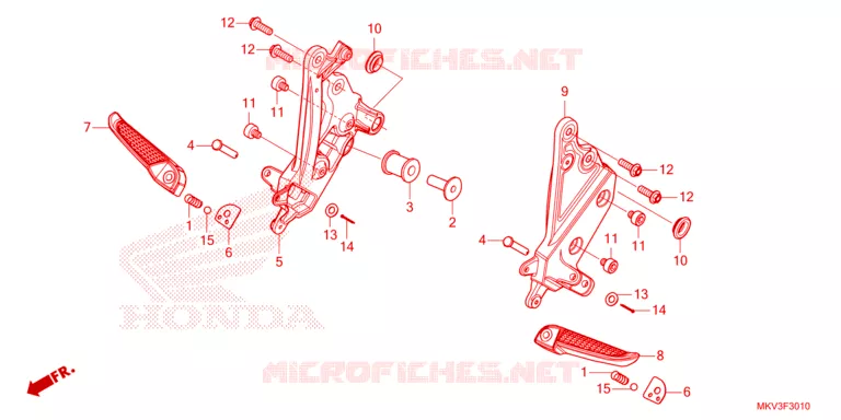 REPOSE PIED Honda SCOOTER 750 FORZA 2024  NSS750R