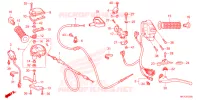 LEVIER DE GUIDON   CABLE   COMMODO pour Honda FOURTRAX 420 RANCHER 4X4 AT IRS EPS ESP de 2024