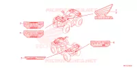 AUTOCOLLANTS pour Honda FOURTRAX 420 RANCHER 4X4 AT IRS EPS ESP de 2024