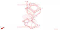 CYLINDRE pour Honda FOURTRAX 420 RANCHER 4X4 AT IRS EPS ESP de 2024