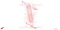 AMORTISSEUR ARRIERE pour Honda FOURTRAX 420 RANCHER 4X4 Manual Shift de 2024