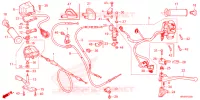 LEVIER DE GUIDON   CABLE   COMMODO pour Honda FOURTRAX 520 FOREMAN 4X4 ES EPS de 2024