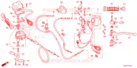 COMMODO   LEVIER   CABLE pour Honda FOURTRAX 520 FOREMAN RUBICON 4X4 EPS de 2024