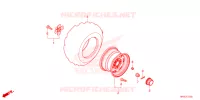 ROUE ARRIERE pour Honda FOURTRAX 520 FOREMAN RUBICON 4X4 EPS de 2024