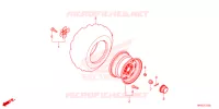 ROUE ARRIERE pour Honda FOURTRAX 520 FOREMAN RUBICON 4X4 EPS de 2024