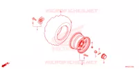 ROUE ARRIERE pour Honda FOURTRAX 520 FOREMAN RUBICON 4X4 EPS de 2024