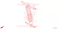 AMORTISSEUR ARRIERE pour Honda FOURTRAX 520 FOREMAN 4X4 ES EPS de 2024