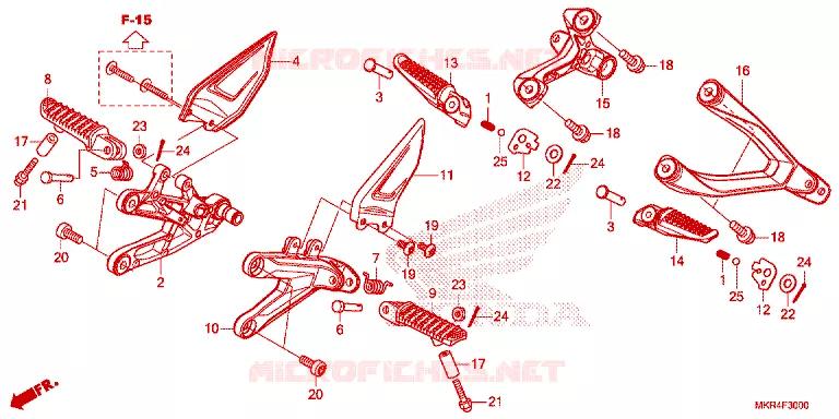 REPOSE PIED Honda MOTO 1000 CBR 2023  CBR1000SPP
