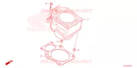 CYLINDRE pour Honda PIONEER 520 M2 de 2023