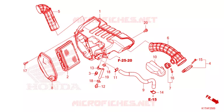 FILTRE A AIR Honda MOTO 300 CRF 2024  CRF300LAP