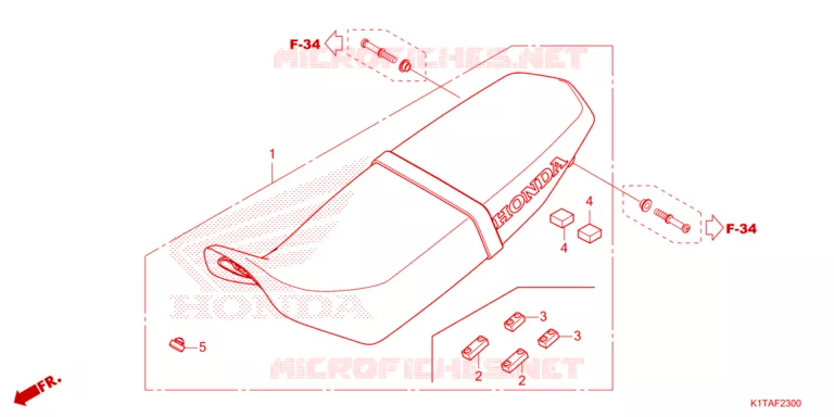 SELLE Honda MOTO 300 CRF 2024  CRF300LAP