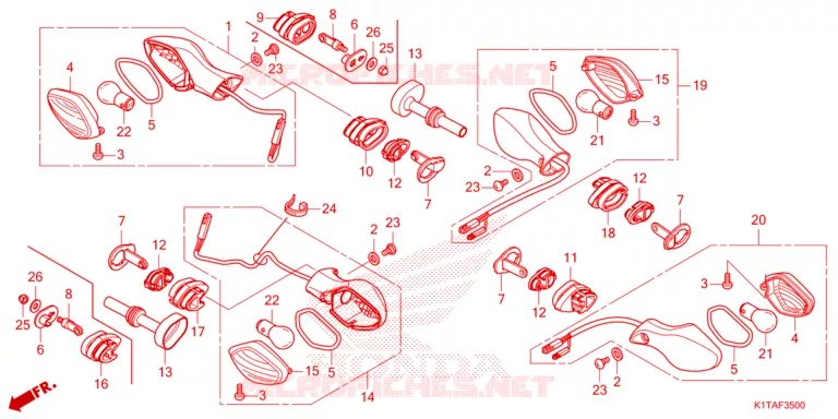 CLIGNOTANT Honda MOTO 300 CRF 2024  CRF300LP