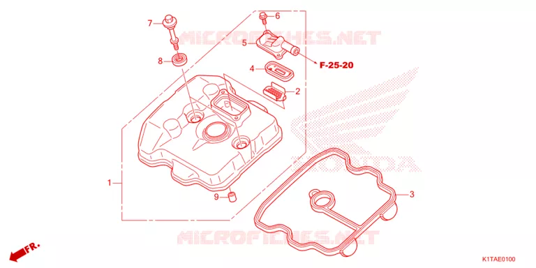 COUVRE CULASSE Honda MOTO 300 CRF 2023  CRF300LRP