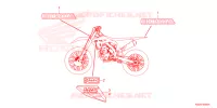 AUTOCOLLANTS pour Honda CRF 250 R de 2024