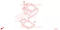 CYLINDRE pour Honda FOURTRAX 520 RUBICON DCT DELUXE 6CM de 2024