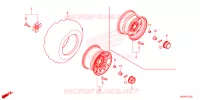 ROUE ARRIERE pour Honda FOURTRAX 520 RUBICON DCT DELUXE 6CM de 2024