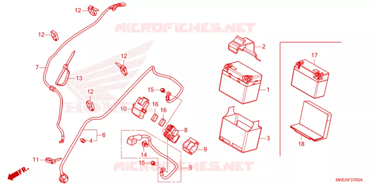 BATTERIE Honda MOTO 450 CRF 2024  CRF450RLR