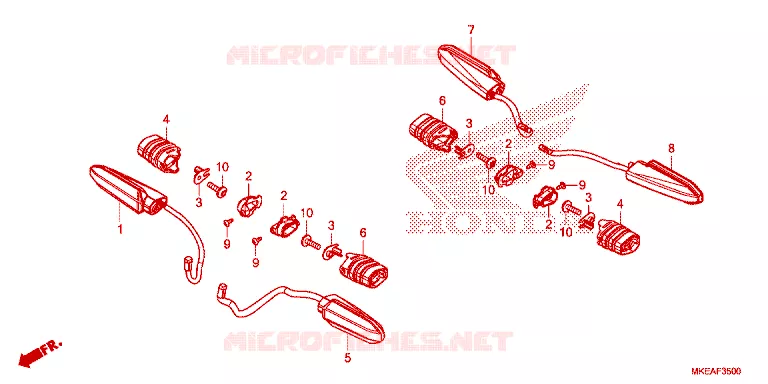 CLIGNOTANT Honda MOTO 450 CRF 2024  CRF450RLR