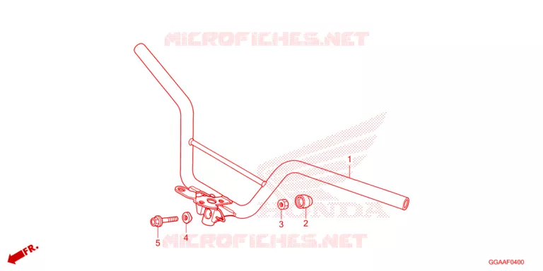 GUIDON Honda SCOOTER 50 RUCKUS 2024  NPS50P