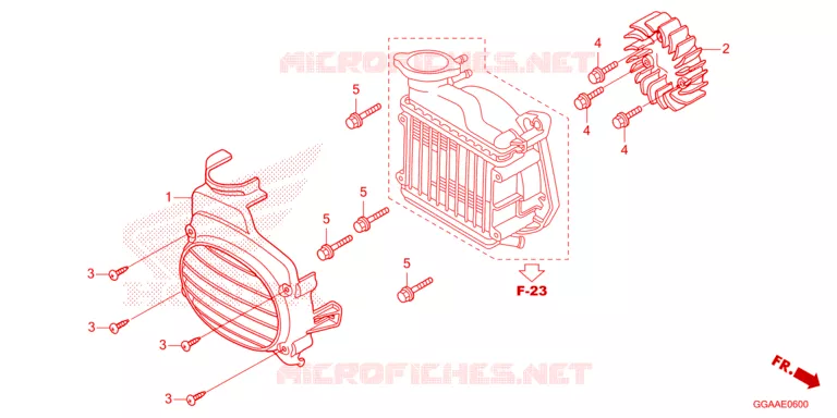 VENTILATEUR ET COUVERCLE DE RADIATEUR Honda SCOOTER 50 RUCKUS 2024  NPS50R
