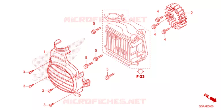 VENTILATEUR ET COUVERCLE DE RADIATEUR Honda SCOOTER 50 RUCKUS 2024  NPS50R