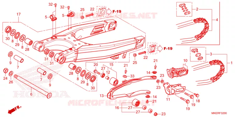 BRAS OSCILLANT Honda MOTO 450 CRF 2024  CRF450RXR