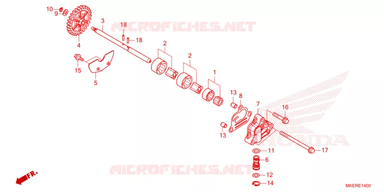 POMPE A HUILE Honda MOTO 450 CRF 2024  CRF450RR