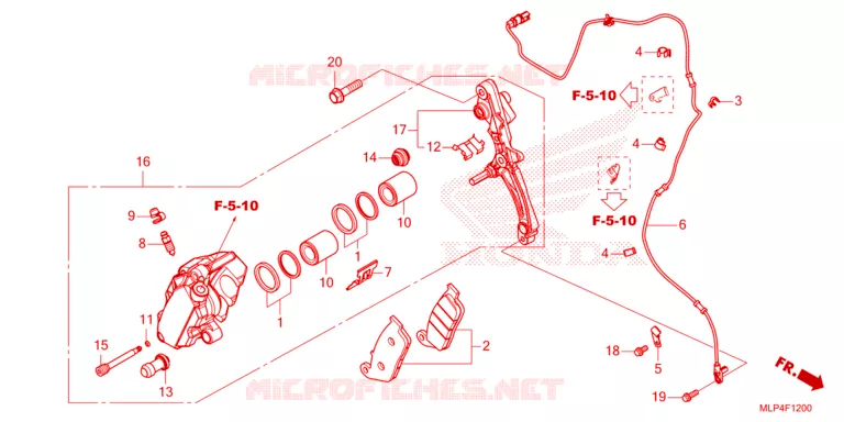 ETRIER DE FREIN AVANT Honda MOTO 500 CL 2023  CL500AP