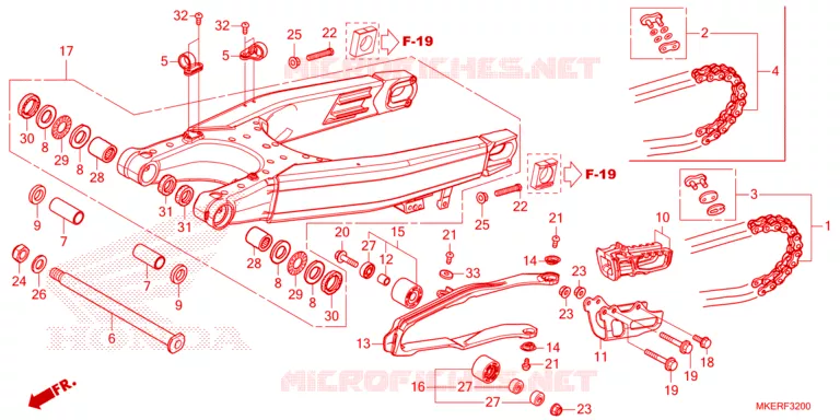 BRAS OSCILLANT Honda MOTO 450 CRF 2024  CRF450RWER