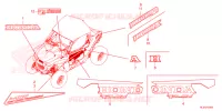 AUTOCOLLANTS pour Honda TALON 1000 XS FOX LIVE de 2023