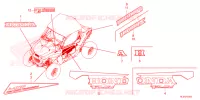 AUTOCOLLANTS pour Honda TALON 1000 XS de 2023