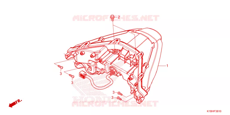 FEUX ARRIERE Honda SCOOTER 350 FORZA 2024  NSS350AP