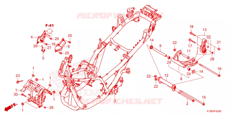 CADRE Honda SCOOTER 350 FORZA 2023  NSS350AP_2TH