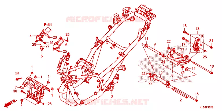 CADRE Honda SCOOTER 350 FORZA 2021  NSS350AM