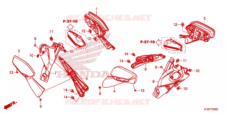 RETROVISEUR Honda SCOOTER 350 FORZA 2020  NSS350AM