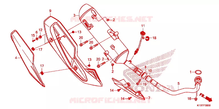 SILENCIEUX D'ECHAPPEMENT Honda SCOOTER 350 FORZA 2021  NSS350AM
