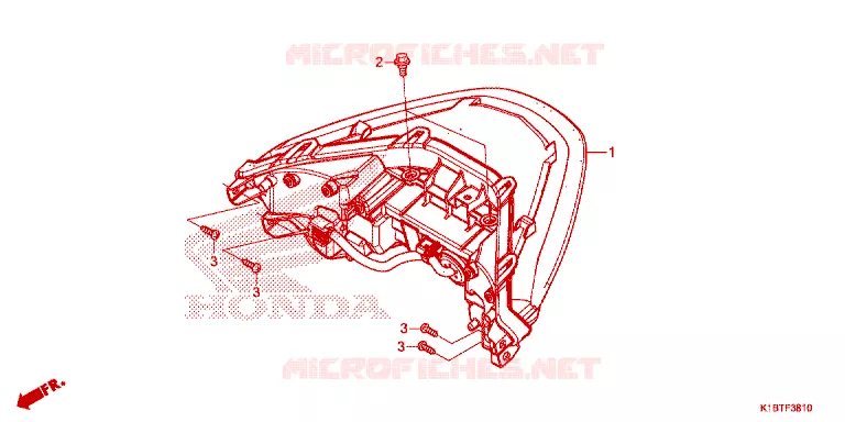 FEUX ARRIERE Honda SCOOTER 350 FORZA 2021  NSS350AM_2TH