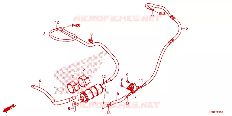 SYSTÈME DE RECYCLAGE DES GAZ Honda SCOOTER 350 FORZA 2021  NSS350AM_2TH