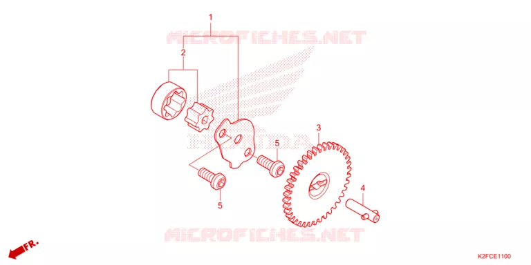 POMPE A HUILE Honda SCOOTER 110 SCOOPY 2021  ACF110CBTM