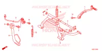 BEQUILLE CENTRALE   PEDALE DE FREIN pour Honda SCOOPY 110 PRESTIGE CA de 2020