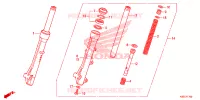 FOURCHE pour Honda SCOOPY 110 PRESTIGE CA de 2020