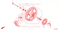 ROUE AVANT pour Honda SCOOPY 110 PRESTIGE CA de 2020