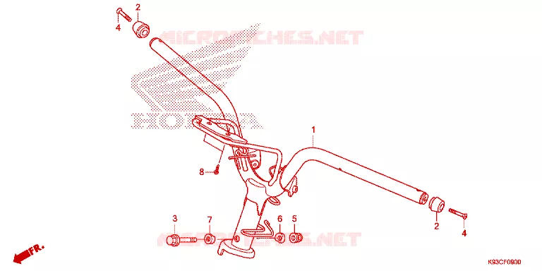 GUIDON Honda SCOOTER 110 SCOOPY 2020  ACF110CBTL